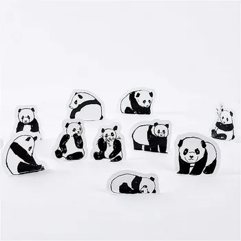 1@#Vroče Prodaje Lep Panda Tiskovine Nalepke Planet Lepljiv Papir Kawaii Ustvarjalne Nalepke Za Dekoracijo Dnevnik Scrapbooking