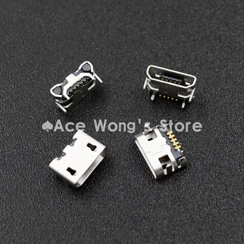10pcs Micro USB 5P,5-pin priključek Mikro USB Priključek,5Pins Mikro USB Priključek za Rep Polnjenje mobilnega telefona