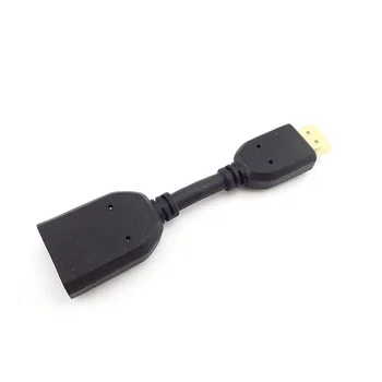 11 cm Mini HDMI je združljiv Kabel Nastavljivo Rotacijo Priključek Moški-Ženska M-F Vrtljivi Adapter Pretvornik za HD 4K Različico 2.0