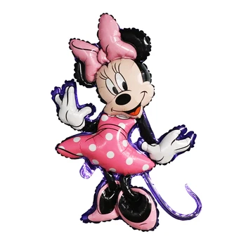 110 cm Velike Mickey Miške Minnie Folija Baloni Risanka Rojstni Okraski Otroci Baby Tuš Stranka Baloon Igrače