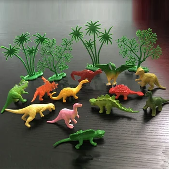 16Pcs/Set Džungle Dinosaur Igre Za Otroke Ustvarjalno Torto Peko Dekoracijo Igrača Smešno Dinosaur Igre