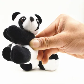 1PC Ustvarjalne Plišastih Panda Posnetek Črno Bel Objemala Panda Zavese Posnetek Zaznamek Opombe Majhne Plišaste Živali Lutka Spominek Igrače