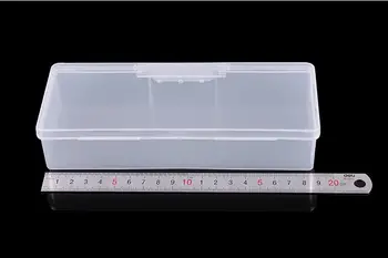 1pc Tatoo Rezilo iglo Škatla za Shranjevanje Ročno Vezenje Microblading Pero Pravokotnik Organizator Zaslon Posodo