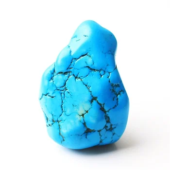 1pc Velika Modra Howlite Padle Kamen Rock Polirani Zdravljenje Gemstone Mineralnih Vzorcu Obesek DIY Doma Dekor