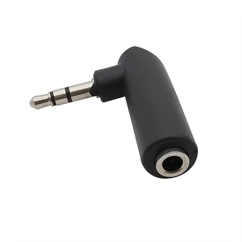 2Pcs 3.5 mm Audio Adapter pravim Kotom L Oblike Ženskih Jack 3.5 mm Moški Vtič Stereo Slušalke Priključek za Razširitev Pretvornik