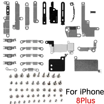 2nahrbtnik/Set Za iPhone 7 7Plus 8G 8 Plus Celoten Sklop Majhni Kovinski Notranji Nosilec Ščit Ploščo Kit + Skupaj Vijaki