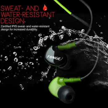 3,5 mm Žične Slušalke HiFi Stereo Šport Vodotesne slušalke Bas Stereo Gaming Čepkov Z Mikrofonom Za Iphone, Samsung Huawei Xiaomi