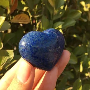 42g Naravno lepa lapis lazuli QUARTZ KRISTAL srca ZDRAVLJENJE