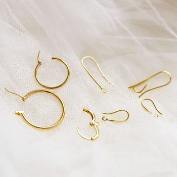 4pcs Visoke kakovosti bakreno odprite uhani v obliki črke U uho kljuke ženski modni nakit preprost uhani DIY osnovni material