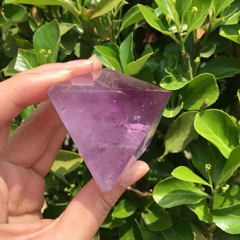 50mm dobre barve naravne vijolični ametist quartz crystal piramida