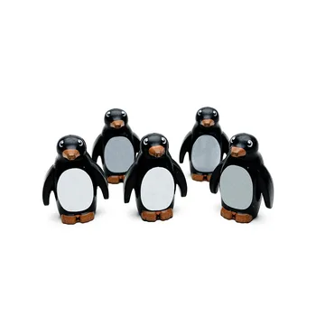 5PCS/Set MOC Živali Pingvin Srčkan Živali Model Gradnike, Igrače za Otroke, Otroci Darila Izobraževalne DIY Igrača Blok Opeke
