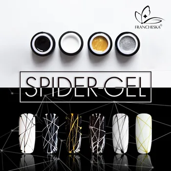 6ml Žice Risanje Gel Nohte lak Spider Web Lakov, Slikarstvo Linijskih DIY Design Linijskih Barvanje Svile UV Lepilo za Manikiranje Dekoracijo