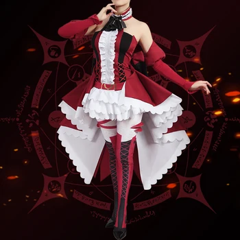 Anime Usoda Grand Bi Tristan Demon Knight Rdeče Formalno Obleko Stranka Enotna Cosplay Kostum Halloween Ženske Brezplačna Dostava 2021New
