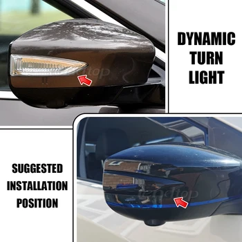 Avto LED Dinamični Vključite Opozorilne Luči Strani Ogledalo Indikatorska Lučka Za Nissan Altima Teana L33 2013 - 2018 Sylphy Sentra Pulsar Tiida