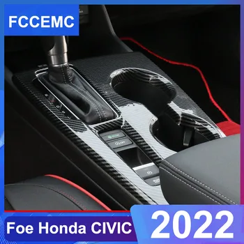 Avto Ogljikovih Vlaken Centralni Nadzorni Plošči Prestavna Polje Pokrov Nalepke Za Dekoracijo Honda Civic 11. 2022 Notranja Oprema