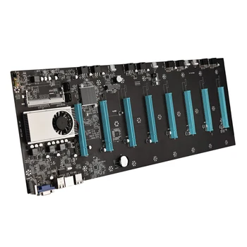 BTC-S37 Pro SODIMM DDR3 Rudarstvo Motherboard 8 PCIE 16X Graf Kartico za BTC Rudar Pribor SATA3.0 Podporo VGA + HDMI je Združljiv