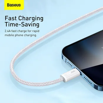 Baseus USB Kabel Za iPhone pro 13 12 11 Xs Max XR Mobilni Telefon Kabel za polnjenje Hitro Polnjenje Za iPhone 8 7 6 6s 5 Podatki Žice Kabel