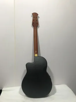 Beuty Tanko Telo, 40 cm 24 Skrbi Folk Kitara Nedokončane Zaloge Akustična Električna Kitara Tanko Telo DIY 6 String Črne Barve