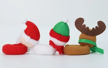 Božič Kozarec Vina Obroči Dekoracijo Novo Leto 2022 Snežaka Elk Santa Claus Party Okraski za Dom Namizni Dekor Bar Dobave