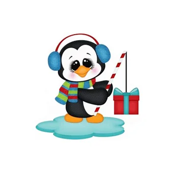 Božič Pingvin Scrapbooking Umre Kovinski Nouveau Arrivage 2019 Noži Plesni Za Rezanje Scrapbooking