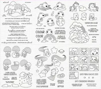Cartoon živali Pregledna, Jasno Znamk za DIY Scrapbooking/Kartico norčevali Dekoracijo Dobave A0246