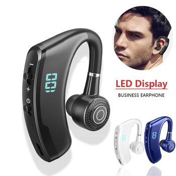 DISOUR V9s Poslovnih Slušalke Z LED Zaslon Noise Cancel Slušalke Z HD Mic Bluetooth 5.2 Uho-Kavelj Slušalke Za Pametne telefone