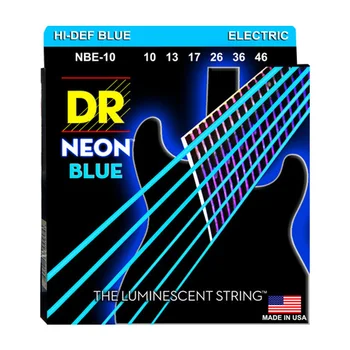 DR K3 Hi-def Neon Modro ali ojačevalnikov Električna Kitara Strune, Lahka 09-42 ali Srednje 10-46