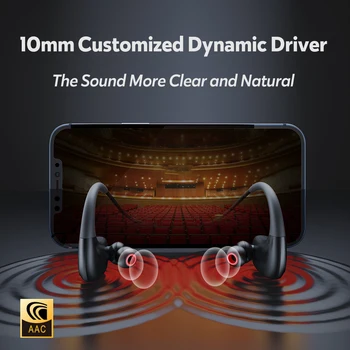 Dacom Športnik Brezžične Slušalke Športne IPX7 Nepremočljiva Bluetooth Slušalke 20H za Vožnjo AAC