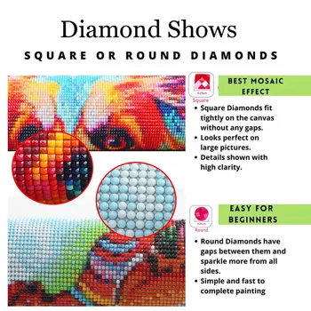 Diamond Slikarstvo Celoten Kvadratni/Krog Vijolično Regrat Triptiha Diamond Mozaik 3 Kosov Cvetja 5D DIY Diamond Vezenje Prodaje