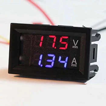 Digitalni Voltmeter Ampermeter 0.56 v 2 3 Žice, 0 - 100V Mini DC Voltmeter LED Zaslon Meter Trenutni Zaslon Volt Tester