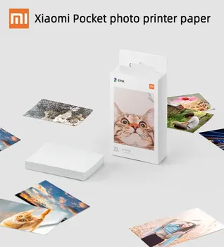 Globalna Različica Xiaomi Žep Foto Papir Tiskalnik samolepilni Papir Tiskalnik 20//60/100 Listi 3-palčni Mini Žep Foto Papir
