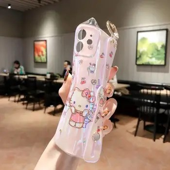 Hello Kitty Nosorogovo Sladoled Vzorec Primeru Telefon za iPhone13 13Pro 13Promax 12 12Pro Max 11Pro X XS XR 7 8P Risanka Pokrov