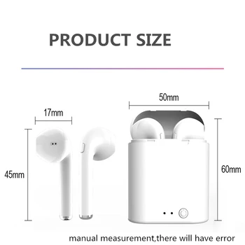 I7s TWS Brezžična Slušalka Bluetooth 5.0 Slušalke šport Čepkov Slušalke Z Mikrofonom Slušalke Za Xiaomi Samsung pametni telefon Huawei