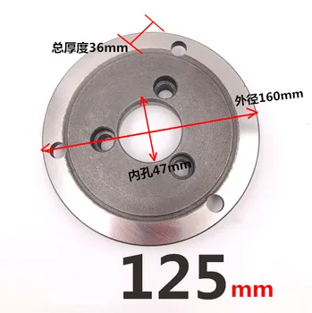 Indeksiranje glavo pribor prirobnica za prehod ploščo tri čeljusti chuck povezovanje tablice K11-160 4-čeljusti 160 mm
