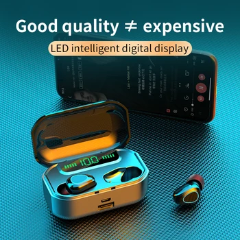 JIETMT G20 TWS Mini Bluetooth Slušalke 9D Surround Zvok ročaji očal Nepremočljiva Šport Čepkov Za Dela Na Pametne telefone Slušalke