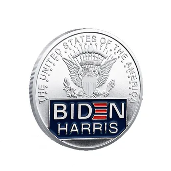 Joe Biden in Kamala Harris 2021 Zbirateljske pozlačeni s Spominki Kovanec Predsednik ZDA Biden Zbirka Priložnostni Kovanec