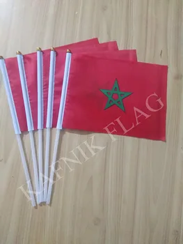 KAFNIK,5pcs Maroko ročno zastavo-waver ročno zastavo, 14 * 21 CM brezplačna dostava
