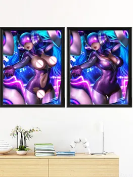 KDA Dekle Sexy Nude LOL Irelia Soraka Kaisa Anime Evelynn League of Legends Sona Art-Plakat Za Dnevni Sobi Doma Dekor