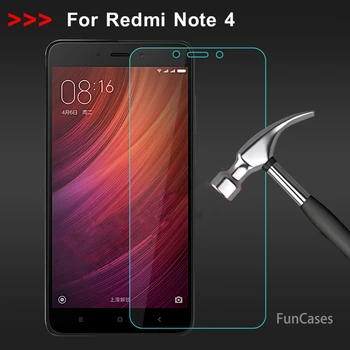Kaljeno Steklo za Xiaomi Redmi Opomba 4 Screen Protector 9H 2.5 D Zaščitno folijo za Redmi Opomba 4 Pro Stekla za Redmi Note4