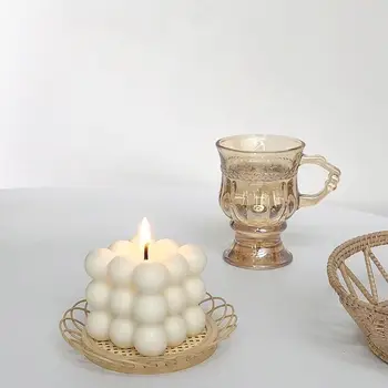 Kocka Dišeče Sveče Ročno Estetske Sveča Oblak Oblikovane Majhne Sproščujoče Sveča Darila za Dom