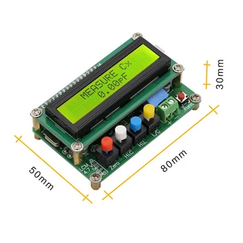 LC100-Digitalni Multimeter USB, Induktivnost, Kapacitivnost Meter Digitalni LCD Visoke Natančnosti Induktivnost Kondenzator Tester Orodja