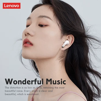 Lenovo LP5 Brezžične Stereo Slušalke Šumov Bluetooth 5.0 Slušalke Slušalka Nepremočljiva Headest z Mikrofonom za Pametni telefon