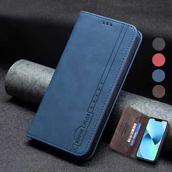 Luksuzni Retro Magnetni Usnjena torbica Za Samsung Galaxy S20 S21 FE S22 Plus Ultra M52 5G Denarnice Projekcijska Stojala Sim Telefon Kritje