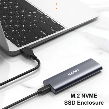 M. 2 SSD NMVE SATA Primeru Trdi Disk, Ohišje za 2230/2242/2260/2280 USB Tip C Disk Polje Adapter za Zunanje Naprave za Shranjevanje,