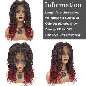 M & H tkanje naravno rdeča lasulja hairpiece las, afro ponytails glavo lasuljo spredaj čipke sintetičnih pleteni