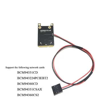 MINI PCI-E, da se brezžično kartico wifi skladu z brezžično kartico BCM943602CS BCM94331CD na mini pci-e vmesniško kartico za macbook Pro/Zrak