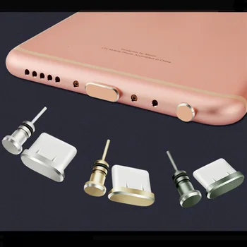 Mobilno opremo plug Tip-C Prahu Vtič USB Polnjenje prek kabla USB Vrata Zaščitnik matel Prah Plug za Huawei Samsung Pametni Telefon Pribor