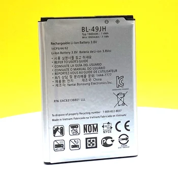 NOVI Originalni 1940mAh BL-49JH Baterija Za LG K3 LS450 K4 K120 Spree K121 K130 k120e K130e NOVO BATERIJO