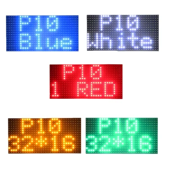 Najboljše Kakovosti P10 Prostem Nepremočljiva Eno Barvo DIP LED Zaslon 320mmx160mm LED Zaslon Modul 32x16 Pixel LED Enota Odbor