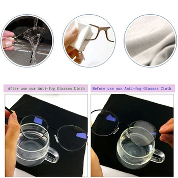 Nano Anti-Fog Rešitev za Očala Rastlin, ki Temelji Očala Telefonov Objektiv Kamere Defogger Bivanje Jasno Večkratno uporabo Mikrovlaken Robčki